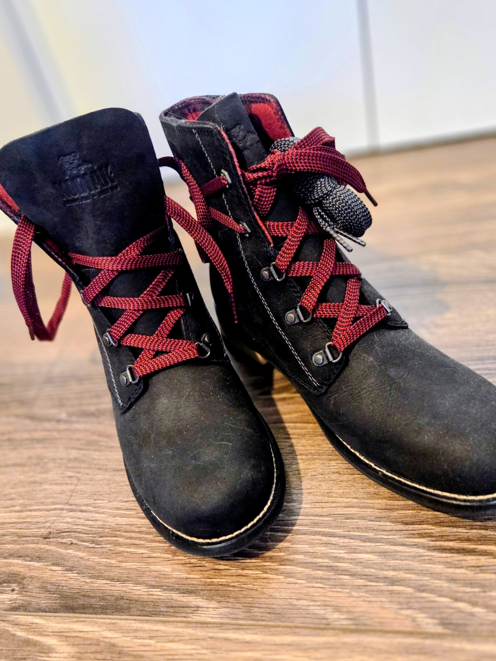 Kodiak Waterproof Boot with Black Interior and Red Plaid Collar